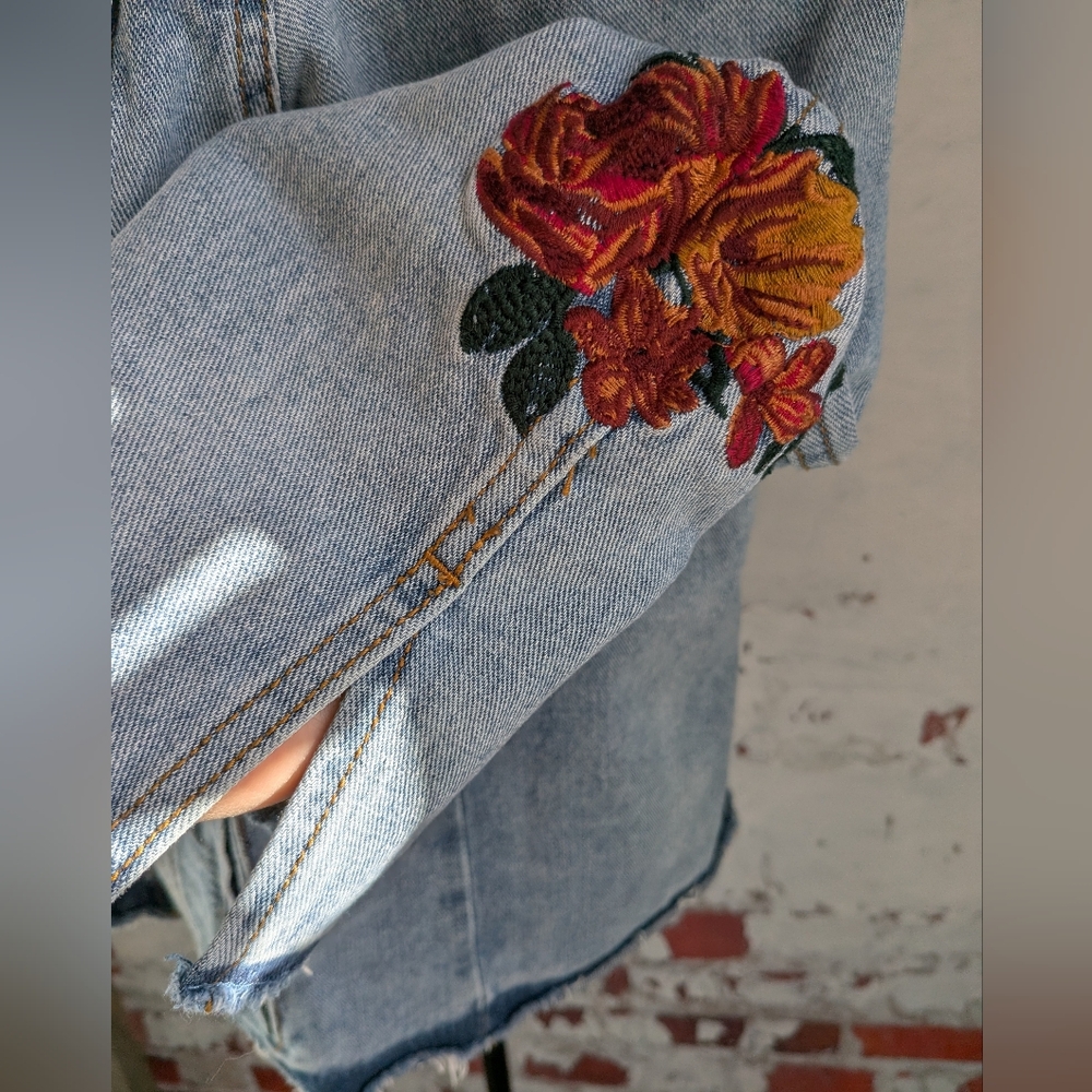 Umgee Jean Embroidered Jacket - Picture 12 of 15
